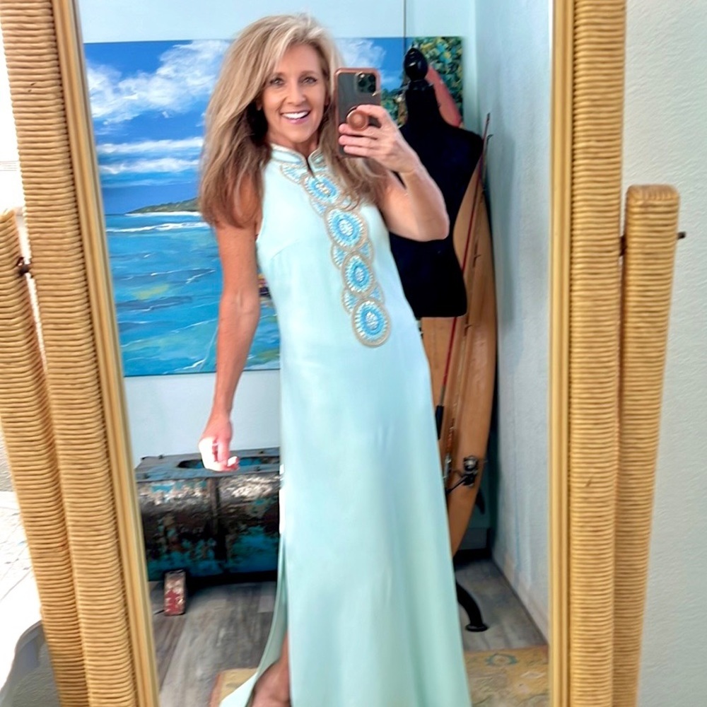 (SOLD)Lilly Pulitzer,Exceptional Jane Shift Dress,Worn Once,Lilly Blue,Beautiful - Picture 5 of 17
